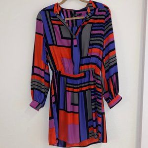 Alice & Trixie 100% Silk Multi-Color Print Dress